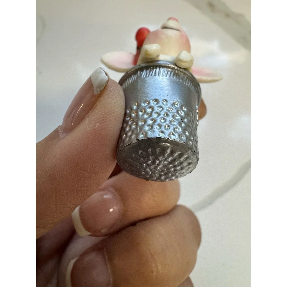 Vintage Hallmark‎ Thimble Mouse 1st in Series 1978 Keepsake Ornament